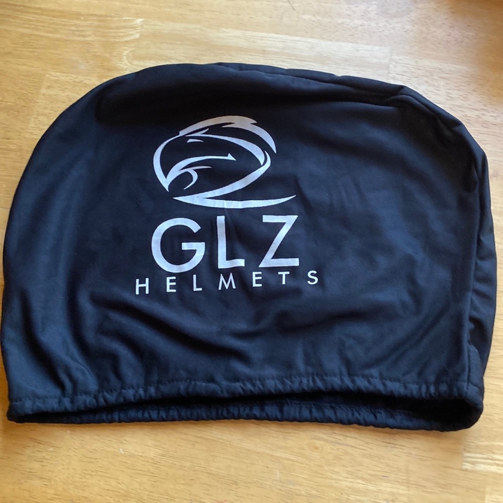 Helmet dust bag GLZ black 14x11” in good condition
